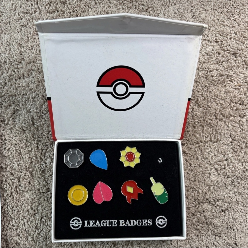 Pokemon League Badges Set